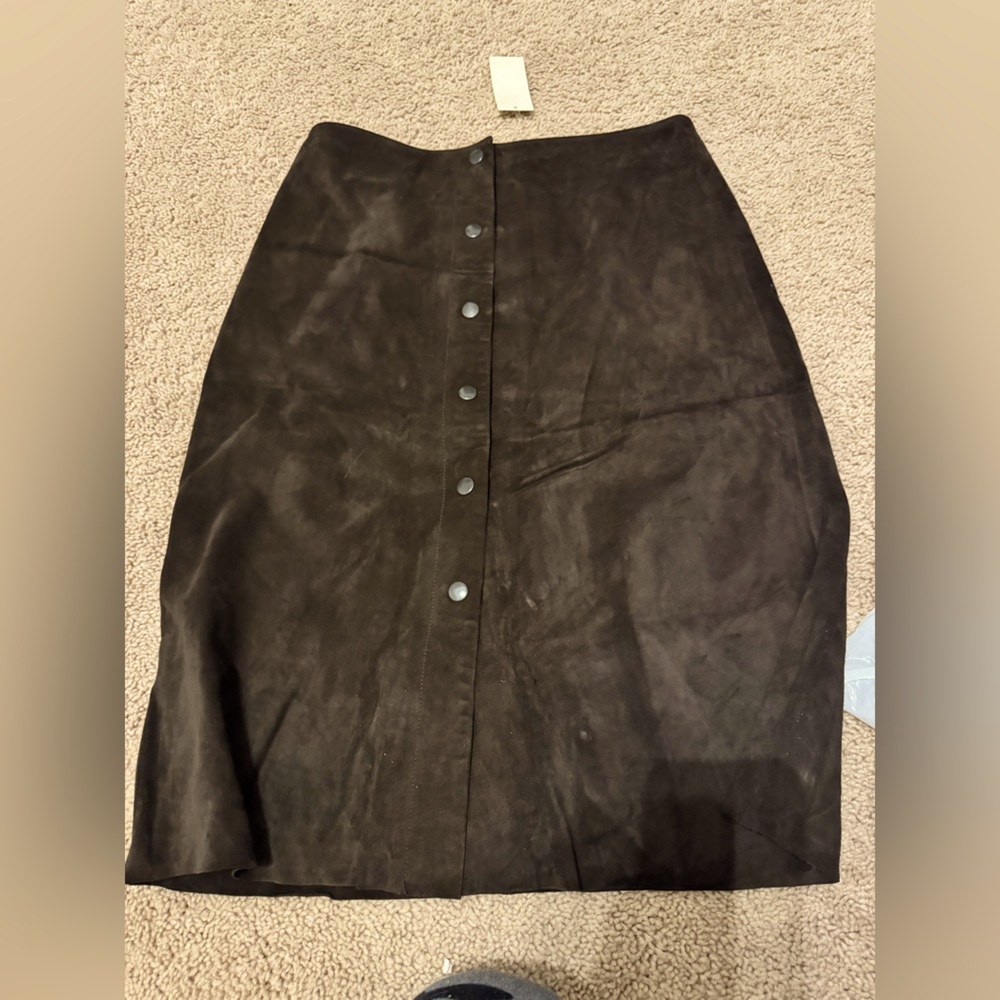 Banana Republic Brown Suede Skirt